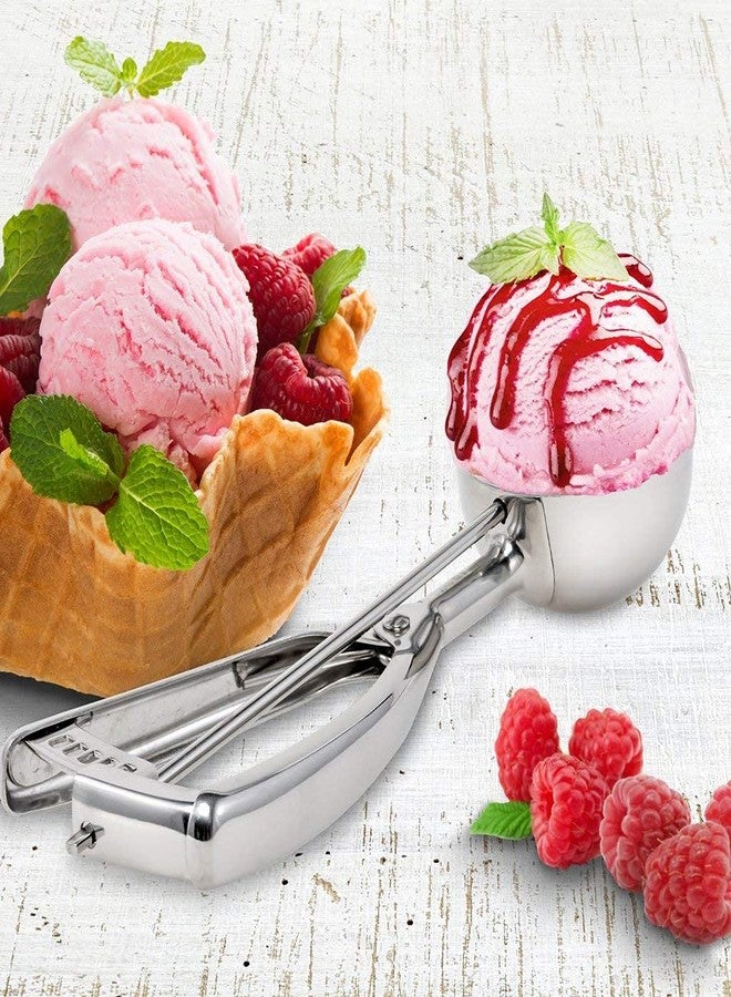 TETRIX Stainless Steel Ice Cream Scoop Multi Use Food Spoon Silver - Image 4